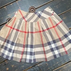 Burberry Pleated Signature Print Skirt - Size 14